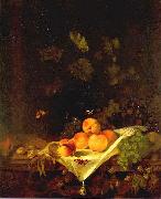 CALRAET, Abraham van Still-life with Peaches and Grapes Germany oil painting reproduction